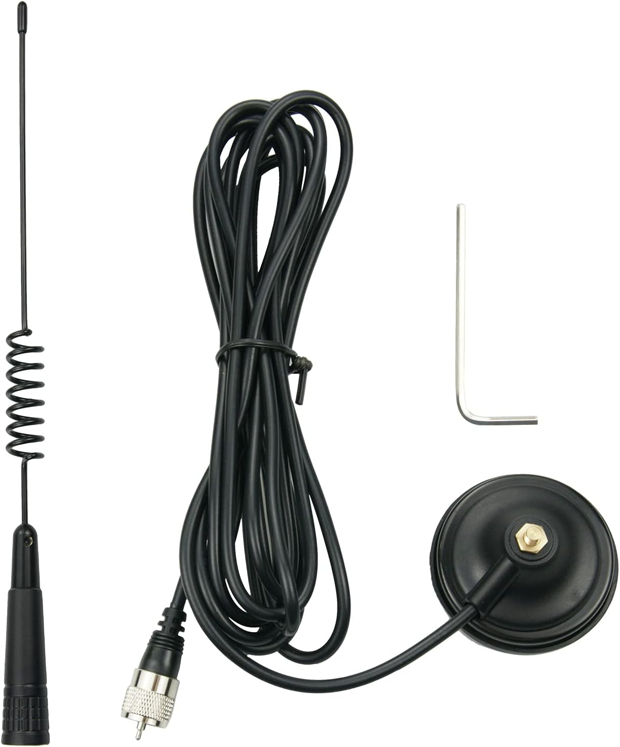 26-28MHz CB Radio Antenna Mag-1345 Magnet Base 13ft Coxial Cable