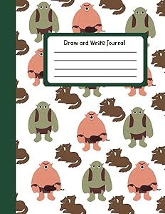 draw and write creativity journal: troll design (Draw and Write journals) by natasha varga