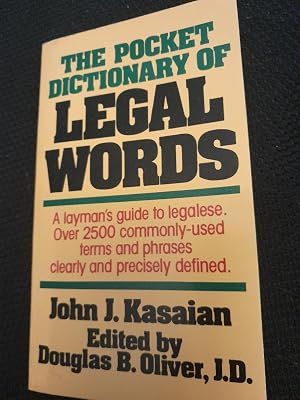 The pocket dictionary of legal words