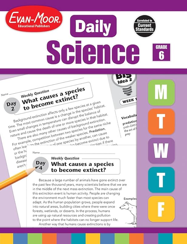 Daily Science: Grade 6+ (Daily Practice Books) by Evan-Moor Educational Publishers