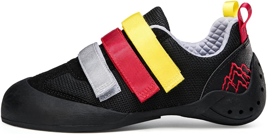 Ladies Rock Climbing Trainers Hook & Loop Non Slip Wall Climbing Training Shoes Casual Comfort Bouldering Sneakers_vogvips.com