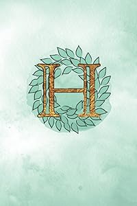 Monogram Journal H: 120 lined pages in 6x9"size by Ilse Joubert