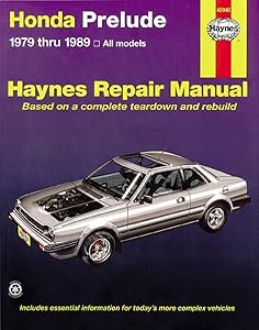 Honda Prelude 1979 Through 1989: All Models (Haynes Manuals)
