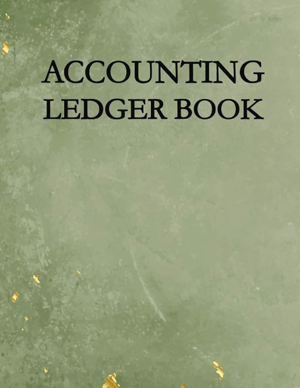 Accounting Ledger Book: 120 Pages 8.5” x 11” 4 Columns by 40 rows, Accounting Ledger for Bookkeeping, Personal Finance Log, Green Cover by Gallon Publishing