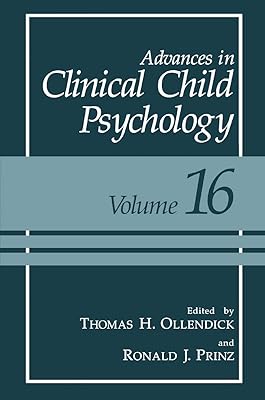 Advances in Clinical Child Psychology (Advances in Clinical Child Psychology, 16)