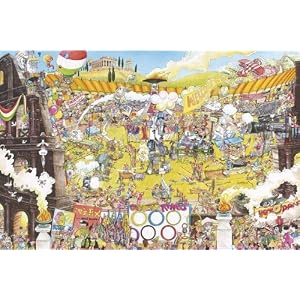 King Jigsaw Puzzle - Crazy Olympics -1000 pieces of Comic Art