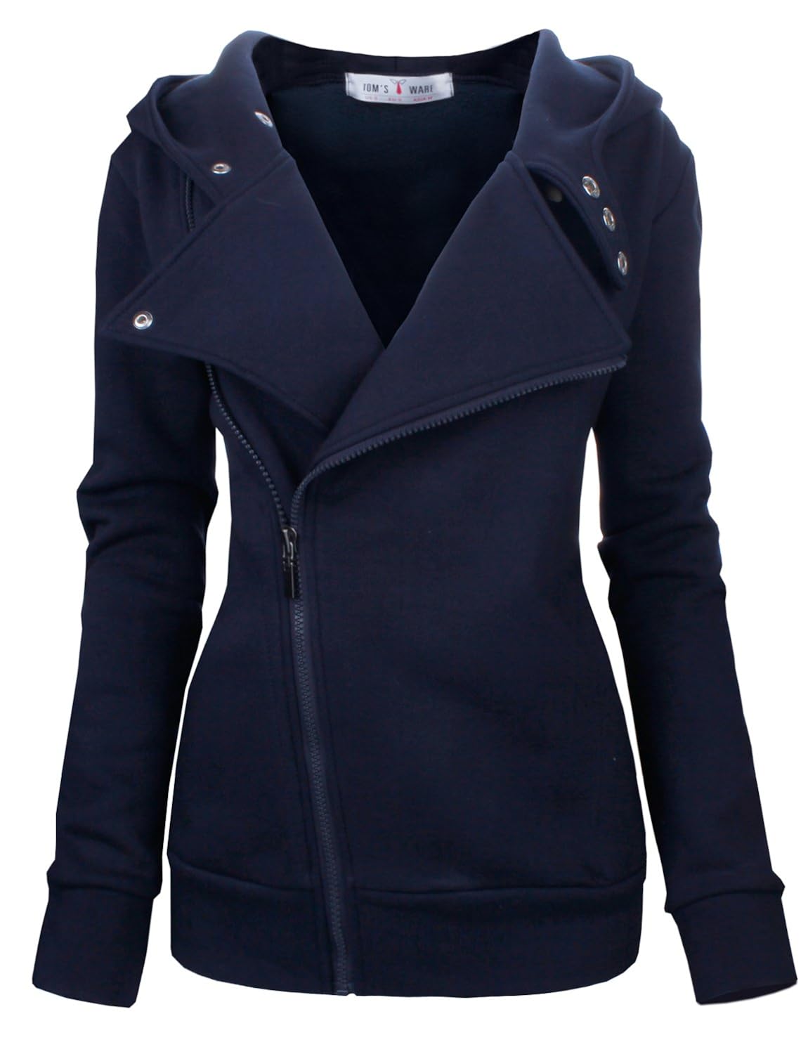 

Tom's Ware Women Slim fit Zip-up Hoodie Jacket