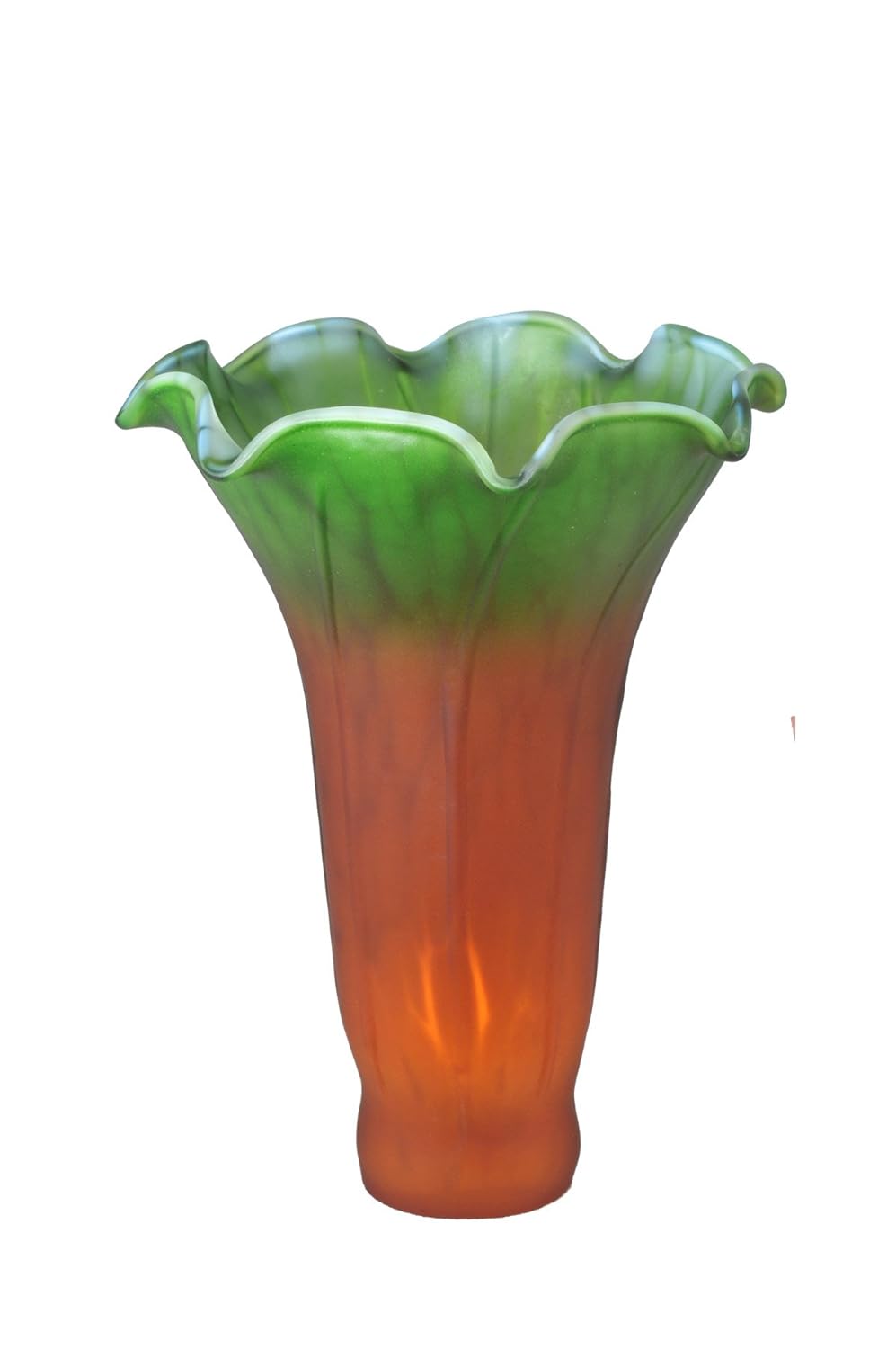 

Meyda Home Indoor Decorative Lighting Accessories 4.5"Wx6"H Amber/Green Pond Lily Shade