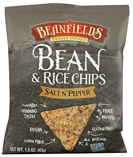 Beanfields Bean & Rice Chips Salt n Pepper 1.5 Oz (24 Pack)