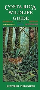 Costa Rica Wildlife Guide (Laminated Foldout Pocket Field Guide) (English and Spanish Edition) by Rainforest Publications