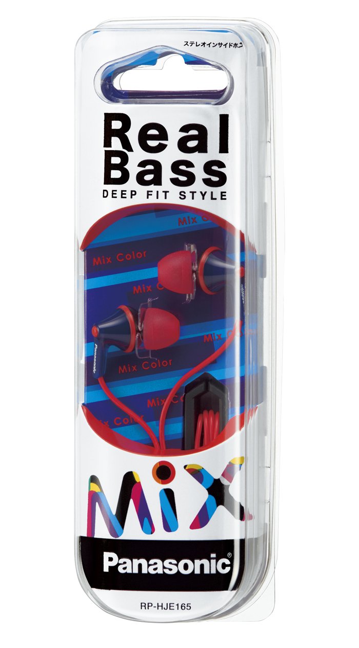 

Panasonic Rp-hje165-ar Stereo Earphones for Smartphones Rphje165 Blue/red