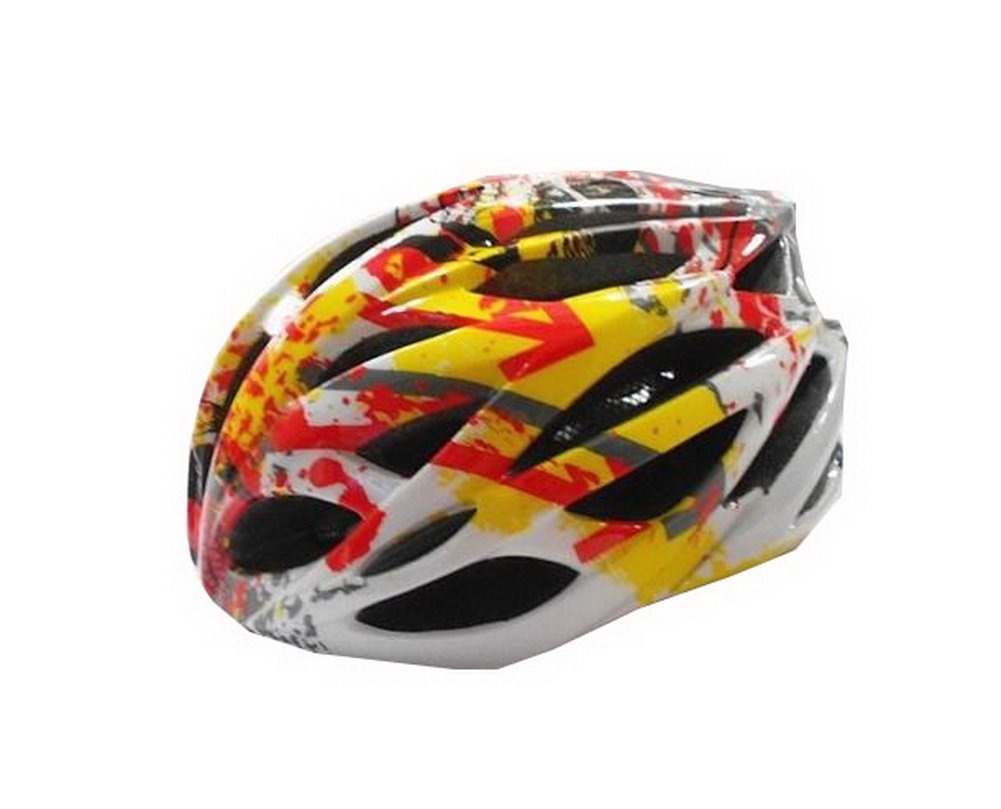 

Printed Cycling Helmet Men's Pro Bike Helmet Ultra Light with Insect Proof Net