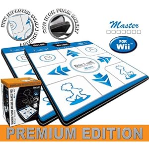 2x DDR Game Super Sensitive Super Deluxe Premium Edition Dance Pads for Wii