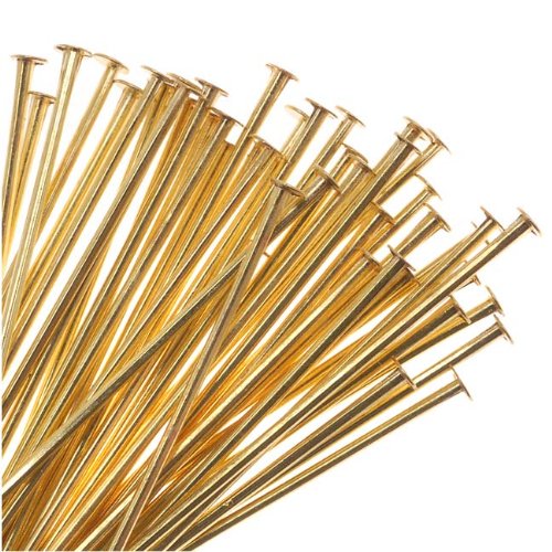 Algopix Similar Product 15 - Beadaholique Solid Brass Head Pins 2