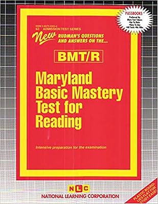 Maryland Basic Mastery Test for Reading (Bmt/R (Admission Test Series (ATS))