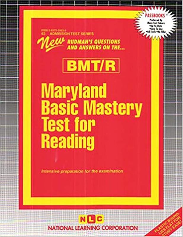 Maryland Basic Mastery Test for Reading (Bmt/R (Admission Test Series (ATS)) by Passbooks
