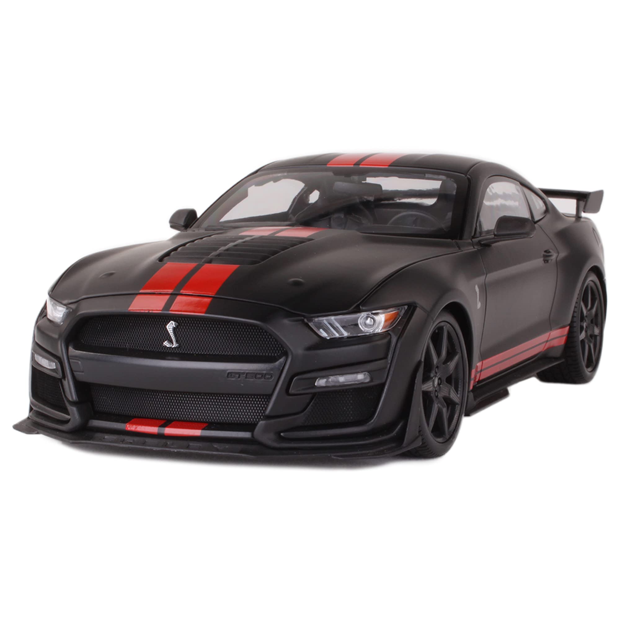 Maisto 1/18 Ford Mustang Shelby GT500 2020 - Blu Metallic Con Strisce Bianche - Edizione Speciale
