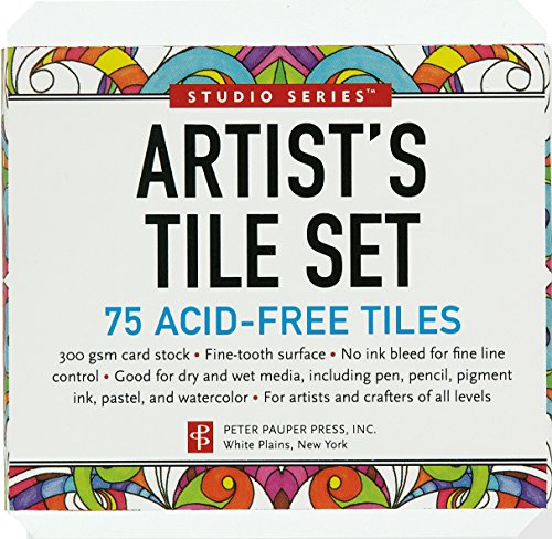 Studio Series Artist's Tiles: White by Peter Pauper Press
