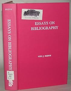 Essays on Bibliography by Vito Joseph Brenni