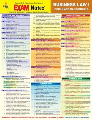 EXAMNotes for Business Law I (EXAMNotes)