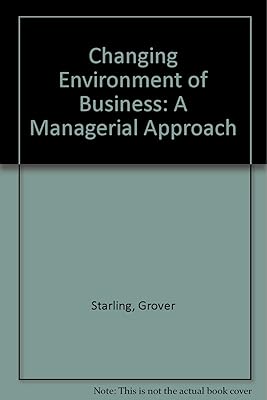 The changing environment of business: A managerial approach