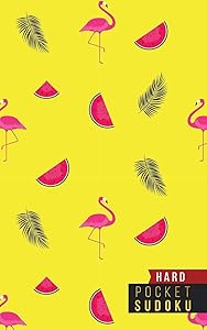 Pocket Sudoku Hard: 158 Hard Sudoku Puzzles with Solutions | Pocket Sudoku Puzzle Books | Large Print Sudoku Puzzle Books For Adults | Sudoku For Seniors | Travel Size | Fun Gift | Flamingos