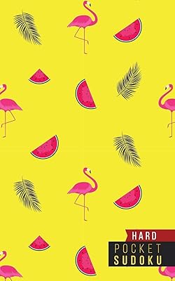 Pocket Sudoku Hard: 158 Hard Sudoku Puzzles with Solutions | Pocket Sudoku Puzzle Books | Large Print Sudoku Puzzle Books For Adults | Sudoku For Seniors | Travel Size | Fun Gift | Flamingos