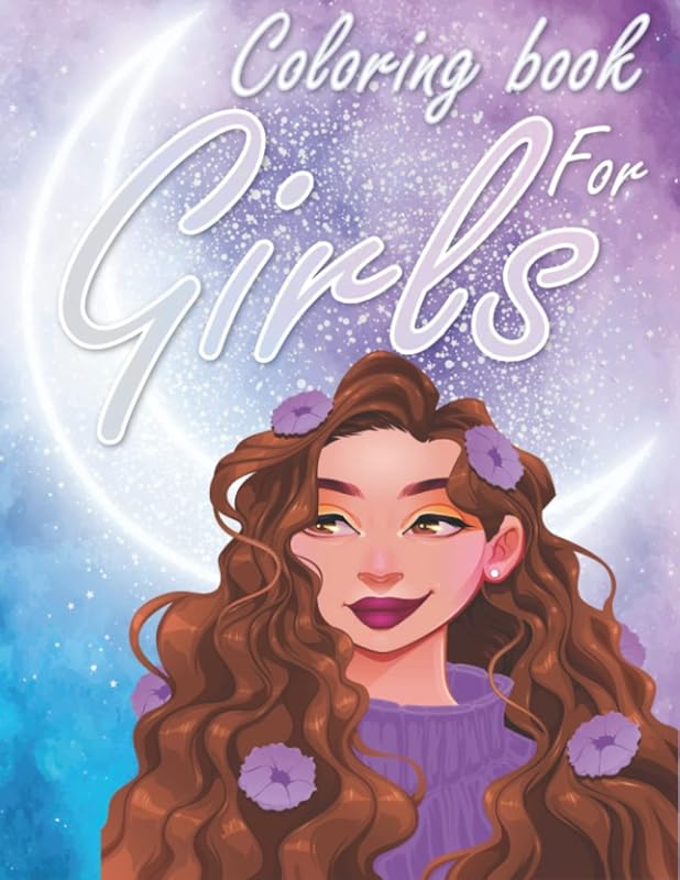 Colouring book for girls from 12 years old: Colouring book with 100 unique motifs to promote creative development, relaxation. A perfect gift for ... (Girls-Flowers-Black Girls-Mandala-Horses). by David Vines