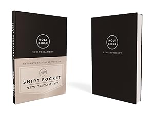 NIV, Shirt Pocket New Testament, Leathersoft, Black, Comfort Print