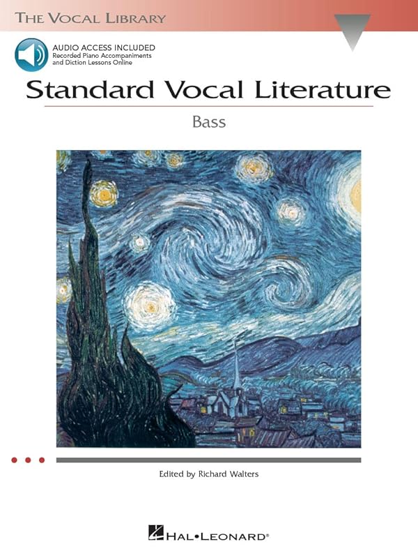 Standard Vocal Literature - An Introduction to Repertoire for Bass Book/Online Audio by Richard Walters
