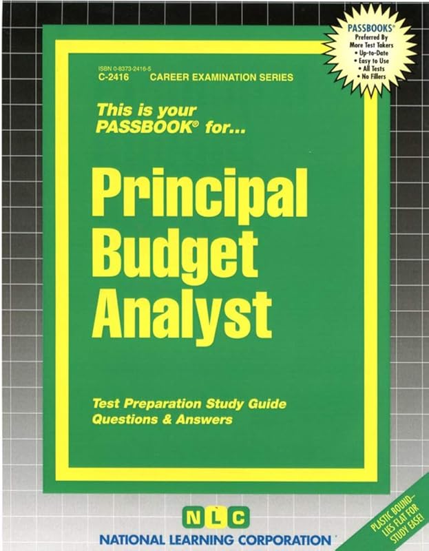 Principal Budget Analyst (Career Examination Series) by National Learning Corporation