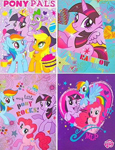 My Little Pony Two Pocket Portfolio Folders - Set of 2 Assorted Portfolio Folders