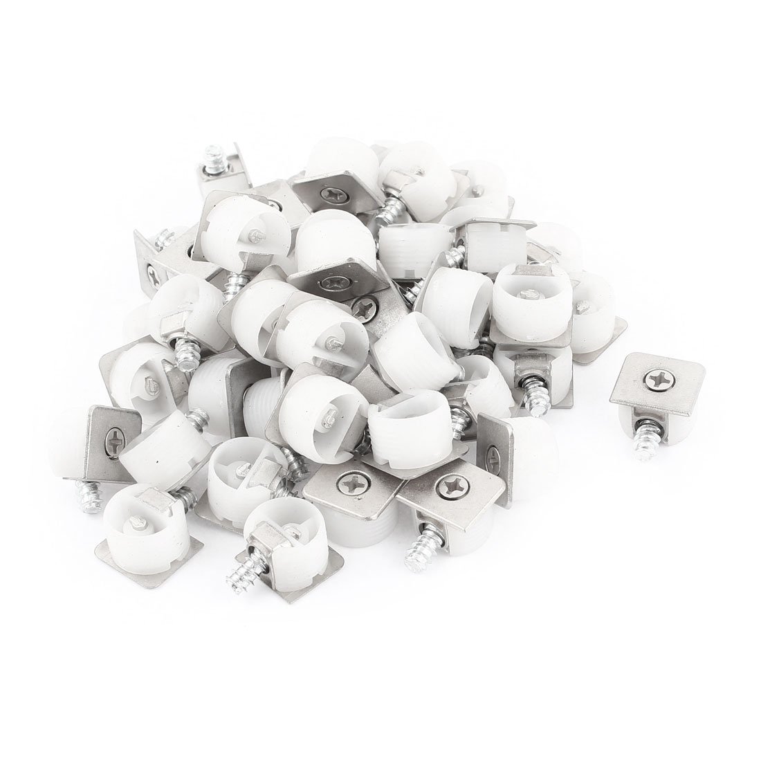 

Cabinet Metal Plate Shelf Support Screw Thread Pin 6mm Dia 50 Pcs