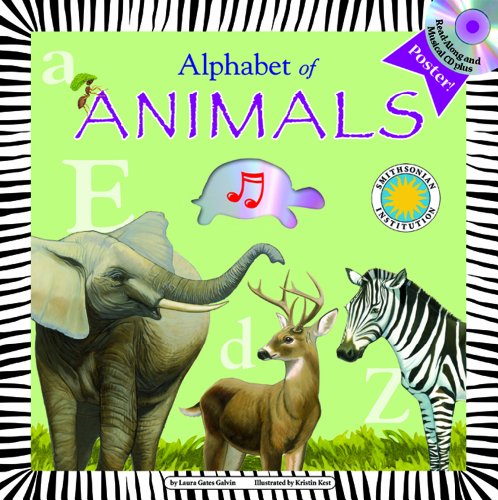 Alphabet of Animals - A Smithsonian Alphabet Book (with audiobook CD and poster) (Smithsonian Alphabet Books) by Laura Gates Galvin