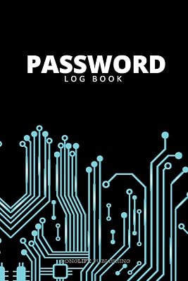 Password Log Book: Password Keeper with Alphabetical Pages Circuit Design