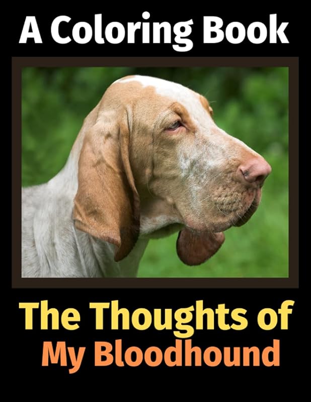 The Thoughts of My Bloodhound: A Coloring Book by Brightview Publishing