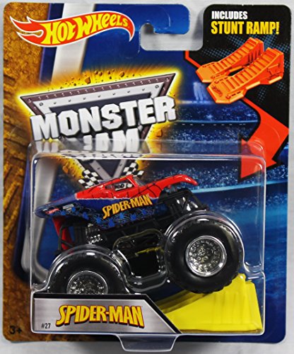Hot Wheels Monster Jam 1:64 Scale - Spider-Man with Stunt Ramp #27