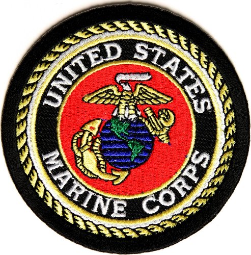 US Marine Corps Circle Patch - By Ivamis Trading - 3x3 inch