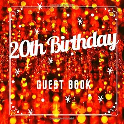 20th Birthday Guest Book: Red Blur Theme. A Great Way to Capture and Remember Birthday Wishes. Perfect for a Gift