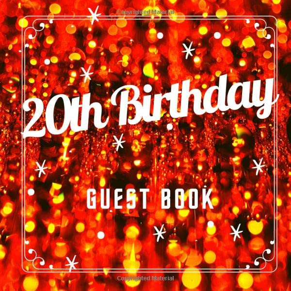 20th Birthday Guest Book: Red Blur Theme. A Great Way to Capture and Remember Birthday Wishes. Perfect for a Gift by 20th Birthday Guest Books Gallery