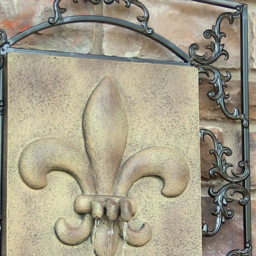 

Sunnydaze French Lily Solar Wall Fountain