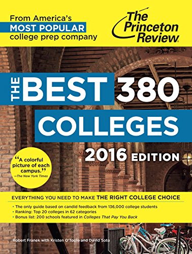 The Best 380 Colleges, 2016 Edition by Princeton Review