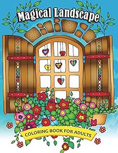 Magical Landscape Coloring Book: Beautiful Fantasy world Coloring Pages