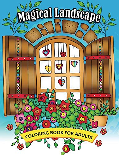 Magical Landscape Coloring Book: Beautiful Fantasy world Coloring Pages by Rocket Publishing
