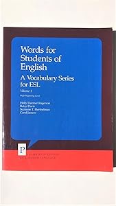 Words for Students of English: A Vocabulary Series for Esl (PITT SERIES IN ENGLISH AS A SECOND LANGUAGE) by Lionel Menasche