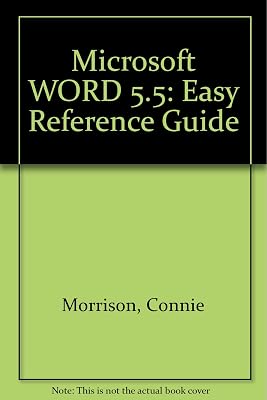 Microsoft Word 5.5/DOS (Easy Reference Guide)