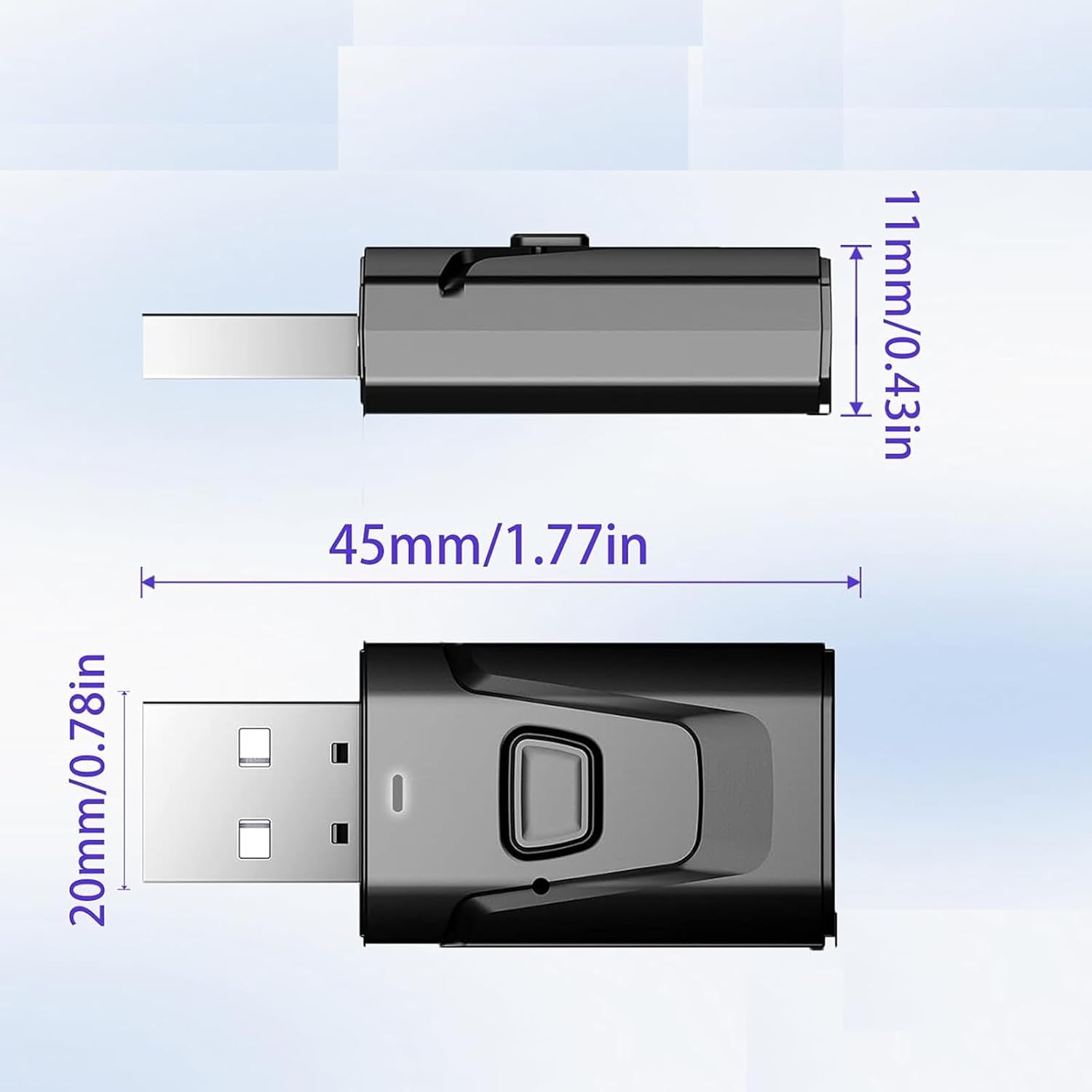 USB-Bluetooth-5.0-Sender und -Empfänger mit 3,5-mm-AUX-Audioadapter – 4-in-1-Lösung für kabelloses Streaming von Fernsehern und Heimkinosystemen_voghion.com