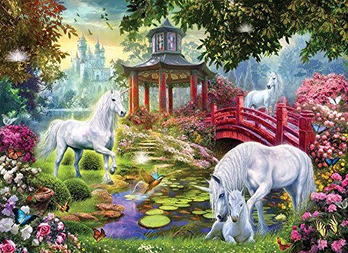 Unicorn Summer House a 500-Piece Jigsaw Puzzle by Sunsout Inc.