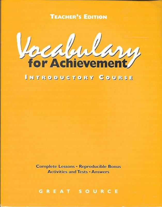 Vocabulary for Achievement by margaret ann richek