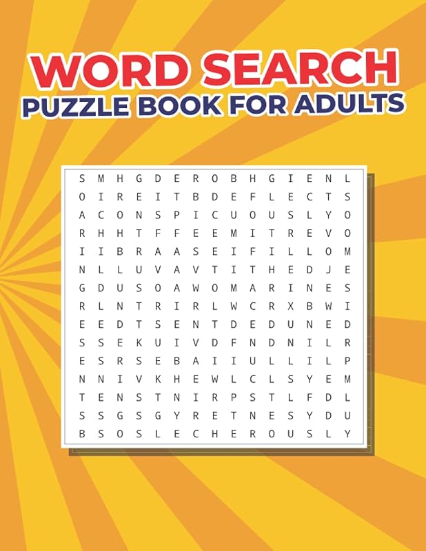 Word Search Puzzle Book For Adults: Word Search Book For Men, Women, Seniors And Adults Large Print by Jmmariams publishing